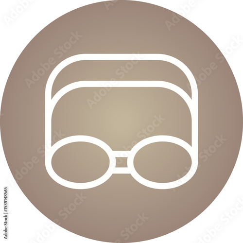 Glasses single icon vector illustration