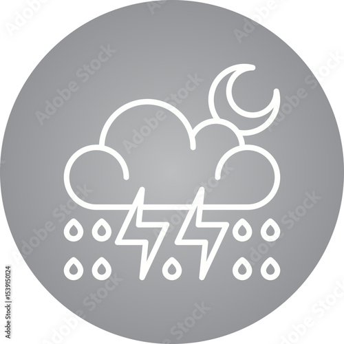 Rain single icon vector illustration