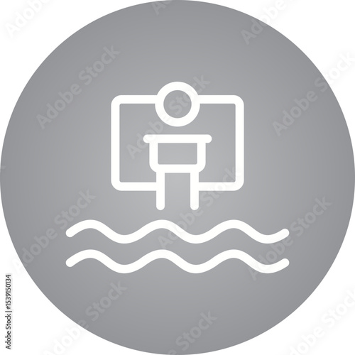 Sea single icon vector illustration
