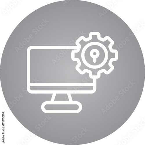 Setting single icon vector illustration