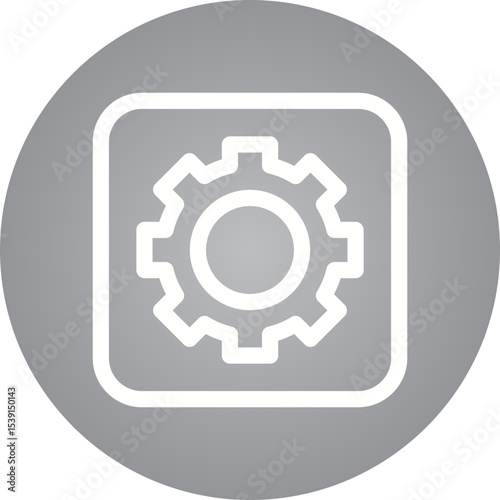 Settings single icon vector illustration