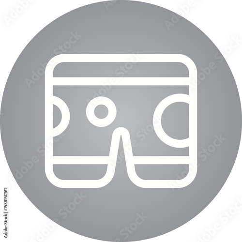 Shorts single icon vector illustration