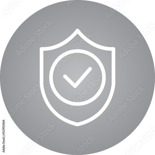 Sheild single icon vector illustration