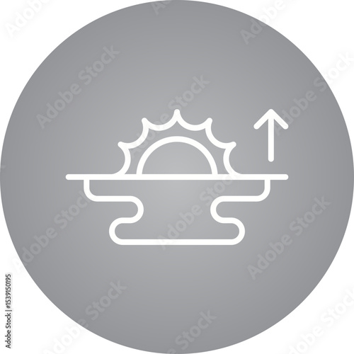Sun single icon vector illustration
