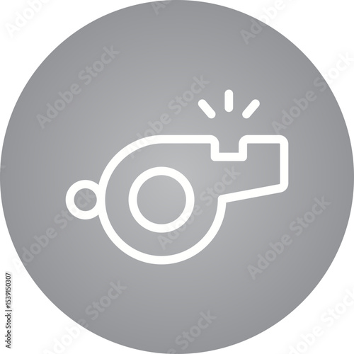 Whistle single icon vector illustration