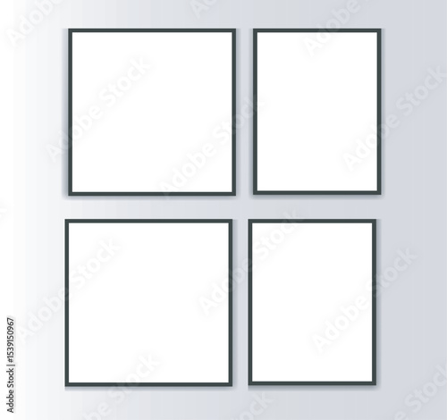  Minimalist Branding Mockup with White Letterhead and Three Vertical Blank Business Cards on Gray Background