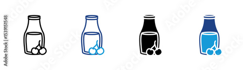 Cherry Bottle Icon