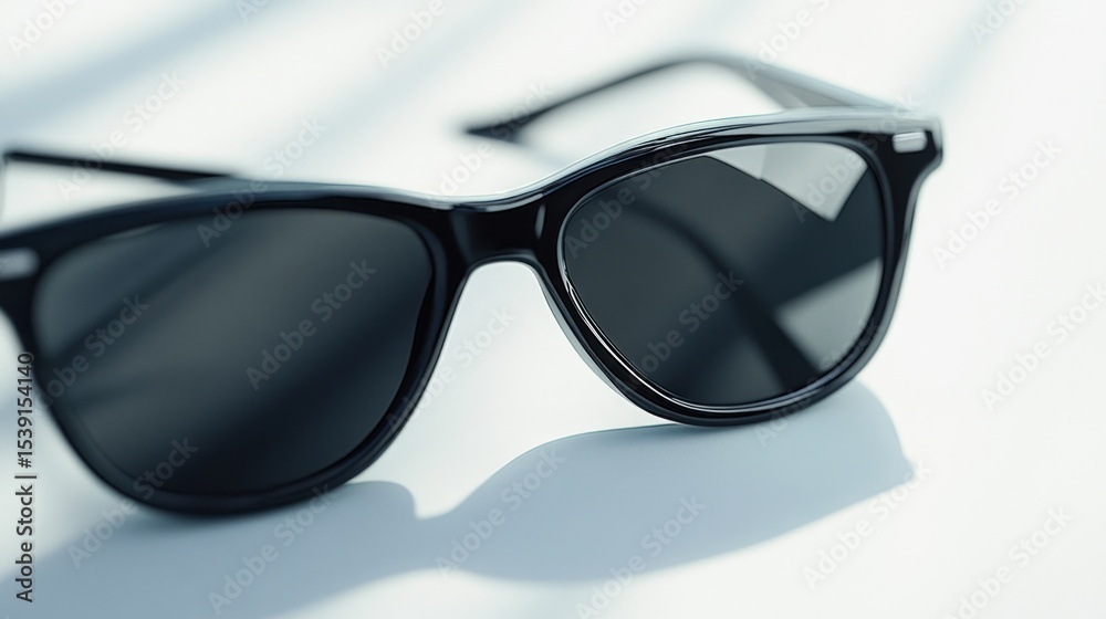 Close-up of black sunglasses Close-up of black sunglasses