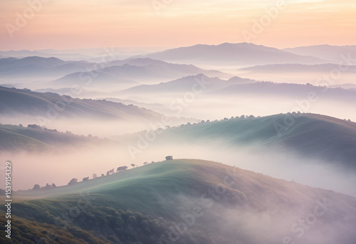 Misty Mountain Landscape