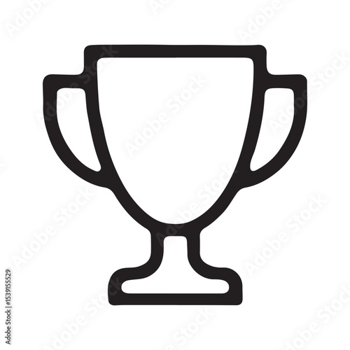 Celebration Trophy vector, silhouette, illustration 