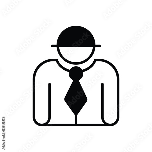 Chief icon vector