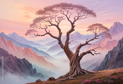 Tree in the Mountains