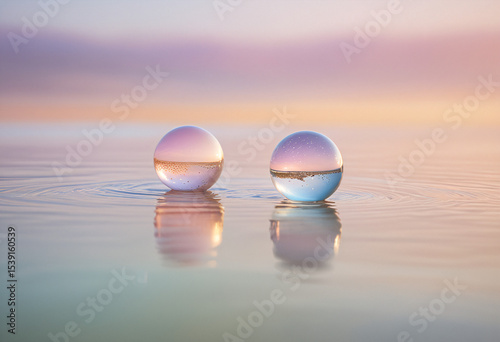 Two Water Droplets