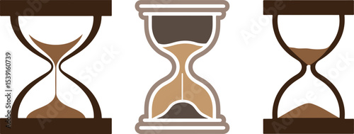 Hourglass Colorful Vector Illustration Design