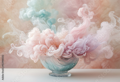 Abstract Smoke in a Bowl