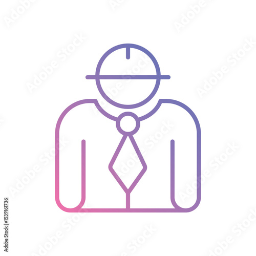 Chief icon vector