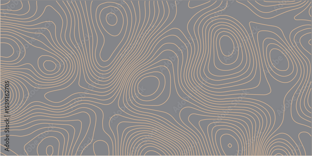 Fototapeta premium Abstract gray topography contour map background design .geometric black wave curve lines texture .abstract topographic map with wave line pattern .