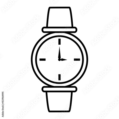 Wrist watch icon vector set. watch illustration sign collection. Clock symbol. Time web icons. timer logo.