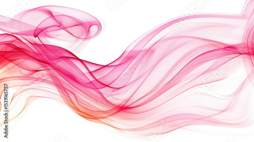 Elegant energy waves in soft pink hues create smooth transitions, evoking sense of calm and beauty