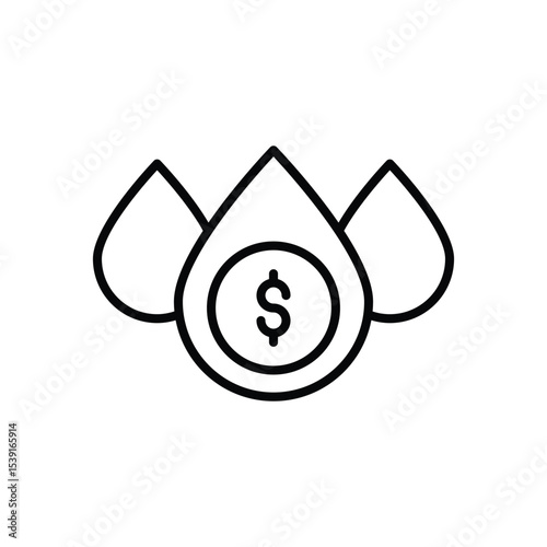 Fuel Price icon vector