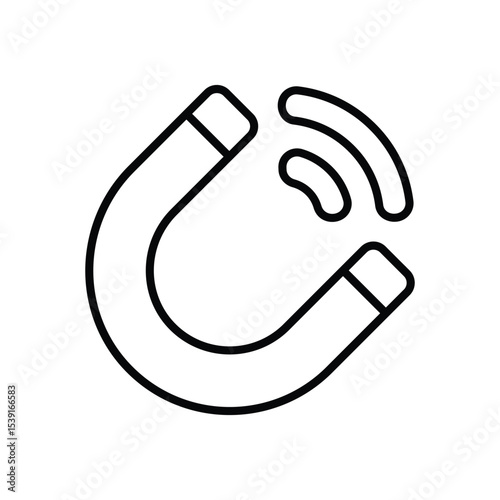 Magnetic Force icon vector