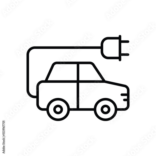 Eco Car icon vector