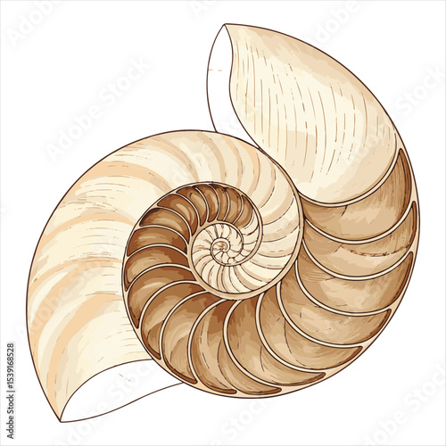 Seashells vector.