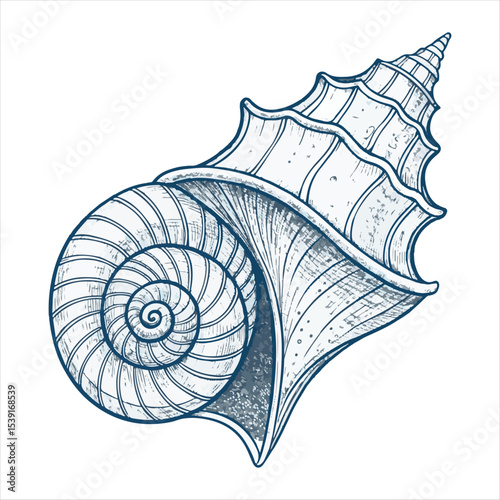 Seashells vector.