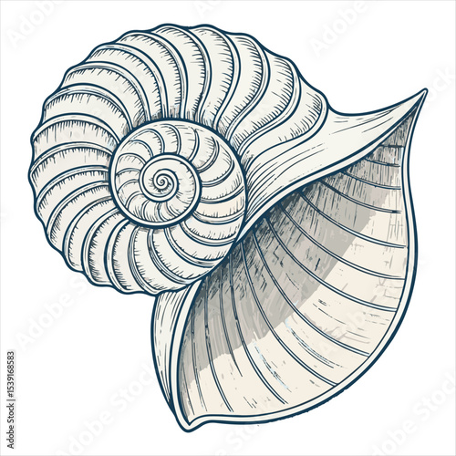 Seashells vector.