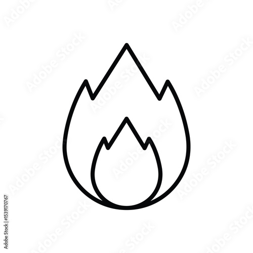 Burning icon vector