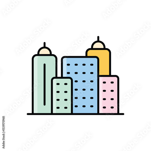 City  Icon vector