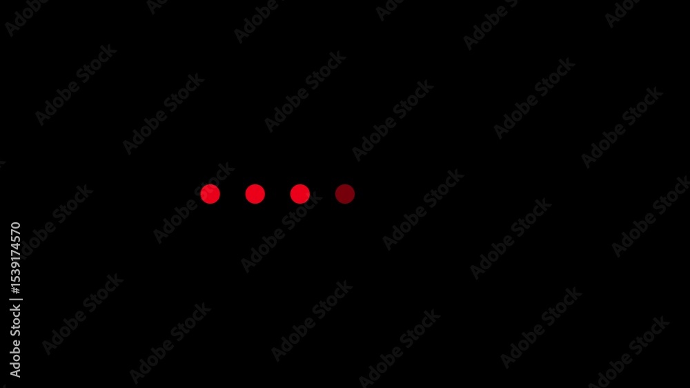 Animated dots blinking indicator. Ellipsis. 4K video footage channel transparency. Website pre loader. Dots Loading Animation