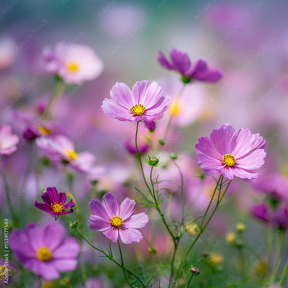 Pink cosmos flowers. Pink cosmos flowers.