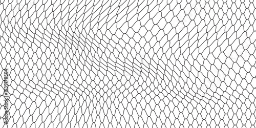 Curved net pattern. Seamless design for sportswear or equipment like soccer goals, volleyball nets, basketball hoops, hockey nets, and athletic gear.
