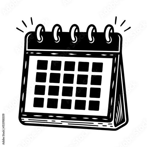 Calendar appointment schedule reminder event date planner meeting organizer agenda timetable graphic