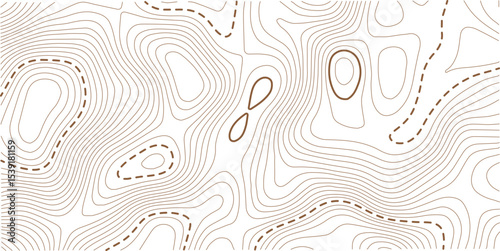 Abstract topo contour map on white background, Topographic map Topographic contour lines map seamless pattern. Geographic mountain relief diagram line wave carve pattern