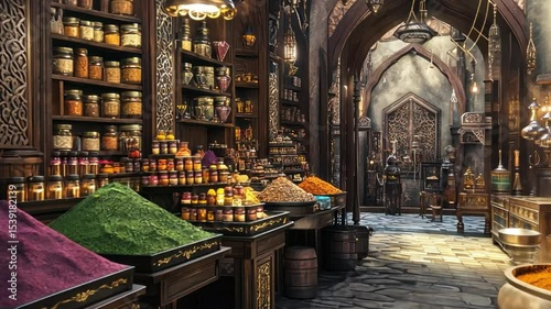 Enchanted Spice Market: A Journey Through Aromatic Wonders