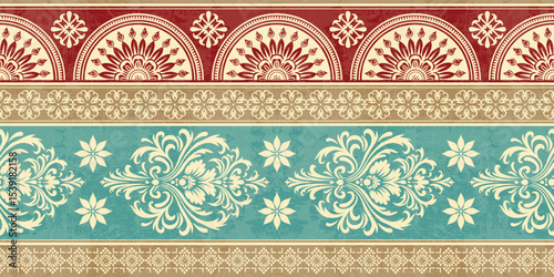 Motifs Ikat floral paisley embroidery floral. ikat ethnic Saree Sarong oriental pattern traditional.Ikat embroidery style abstract embroidery design for texture,fabric,clothing,wrapping,decoration
