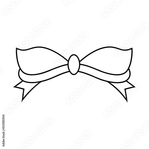 Elegant bow and ribbon divider for design projects perfect for wedding invitations cards and scrapbooking