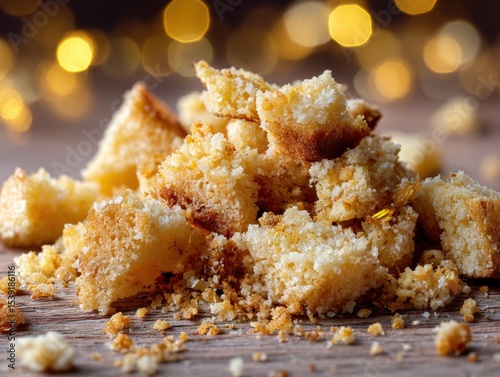 Golden, crunchy bread crumb...