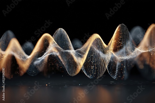 Abstract depiction of a wav...