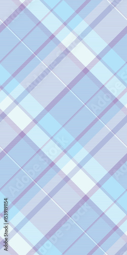 Packing plaid texture check, repetitive seamless tartan pattern. Grunge textile vector fabric background in blue and cyan colors.