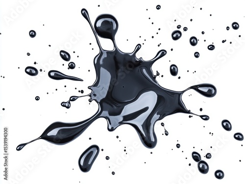 Dark Ink Spatter