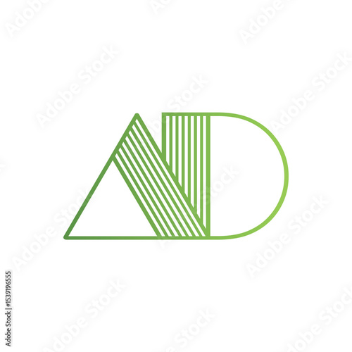 ad letters abstract logo modern style