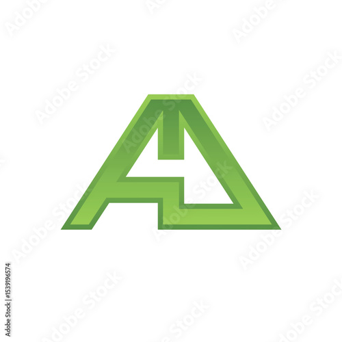 ad letters abstract logo modern style