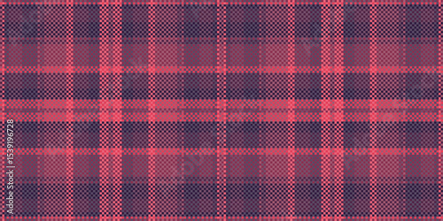 Abstract coral and dark mauve plaid pattern.  Perfect for textile design, fashion, website backgrounds, or any project needing a textured, geometric design.