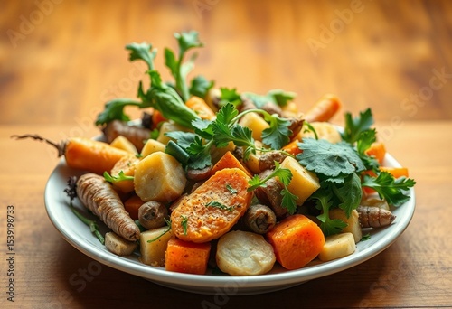 Rustic, vibrant, imperfect vegetable dish