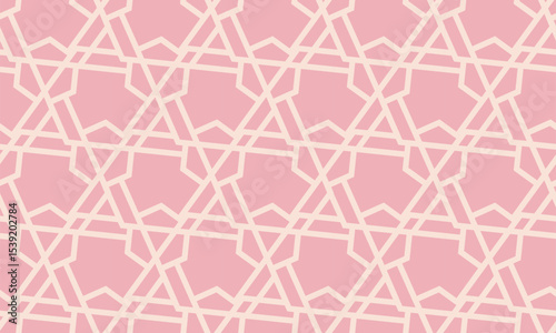Hexagram Mesh Seamless Pattern -vector eps8