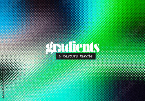 Green Blue Halftone Glass Texture Pack