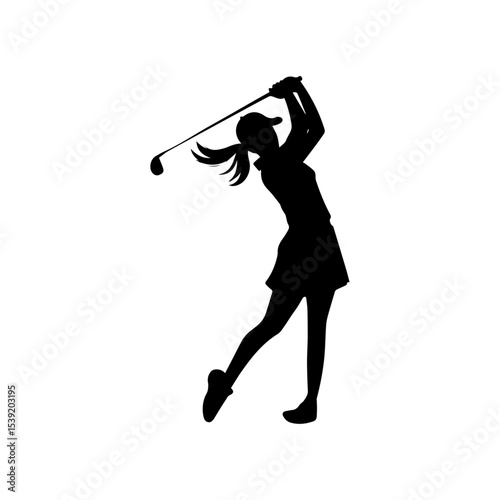 silhouette of a woman with a bag